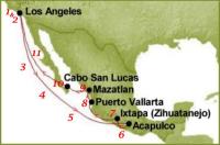 Route Map for the Mexican Riviera