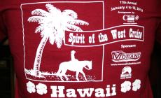 The 2012 Spirit of the West T-shirt for Hawaii!